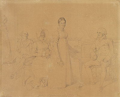 Portrait of the Forestier Family, c.1828 | Ingres