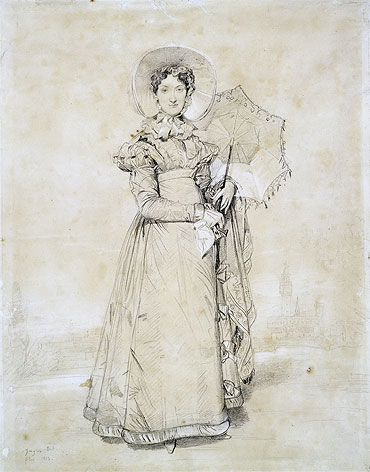 Portrait of Countess Antoine Apponyi, 1823 | Ingres | Gemälde Reproduktion