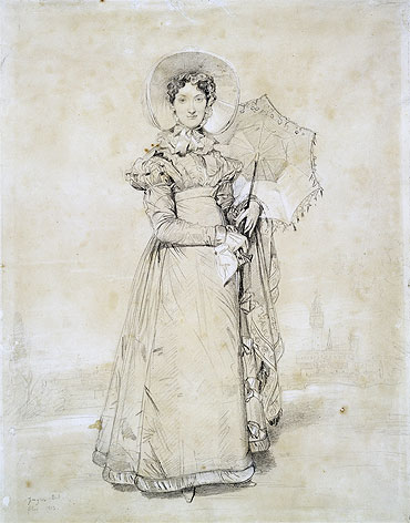 Portrait of Countess Antoine Apponyi, 1823 by Ingres | Painting Reproduction