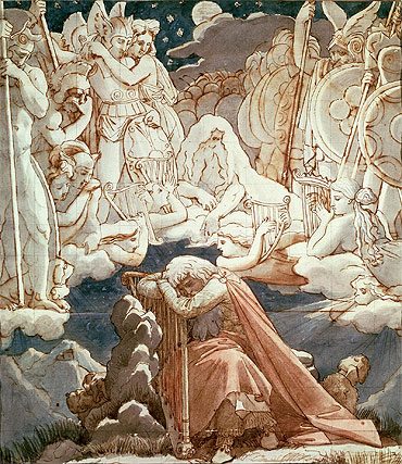 The Dream of Ossian, n.d. | Ingres | Gemälde Reproduktion