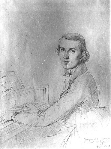 Charles Gounod, 1841 | Ingres | Gemälde Reproduktion