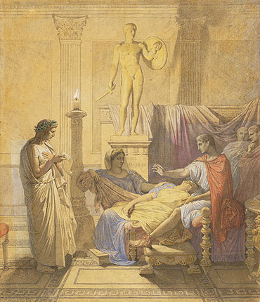 Virgil Reading the Aeneid to Augustus, 1850 | Ingres | Gemälde Reproduktion