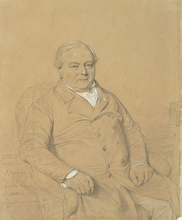 Portrait of Jean-Baptiste-Joseph-Dominique Ramel, 1852 | Ingres | Painting Reproduction