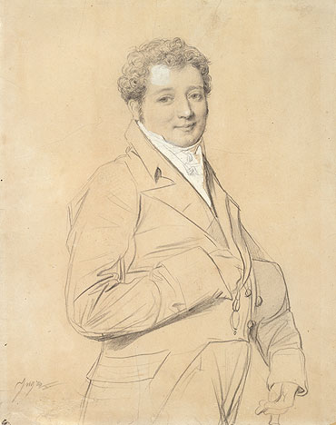 Portrait of Marquis Allesandro d'Azzia, 1814 | Ingres | Gemälde Reproduktion