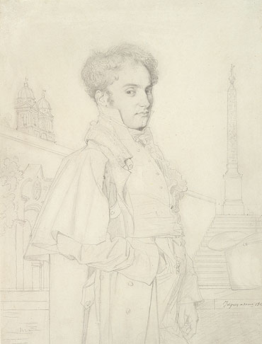 Portrait of Count Adolphe de Colombet de Landos, 1812 | Ingres | Gemälde Reproduktion