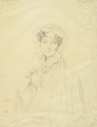 Portrait of Mme. Balze, 1828 | Ingres | Gemälde Reproduktion