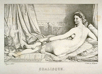 Odalisque, 1825 | Ingres | Painting Reproduction