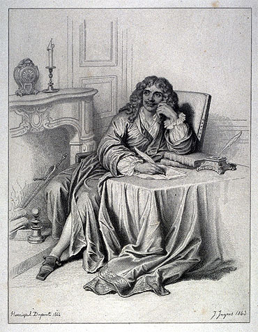 Moliere, 1843 | Ingres | Gemälde Reproduktion