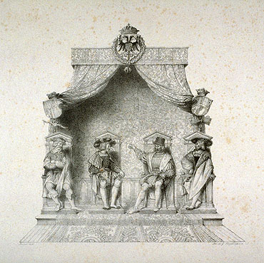 Les Quatres Magistrats de Besancon, 1825 | Ingres | Gemälde Reproduktion