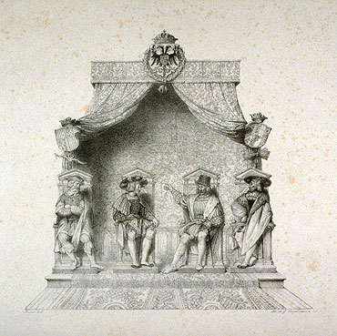 Die vier Magistrate von Besançon, 1825 | Ingres