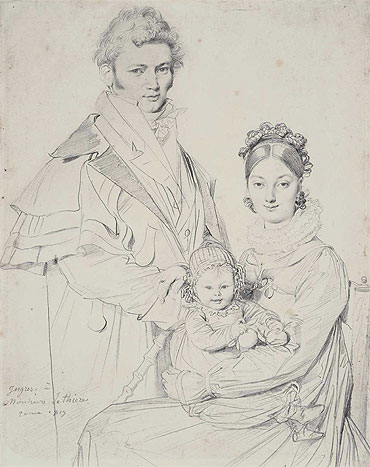 The Alexandre Lethiere Family, 1815 | Ingres | Gemälde Reproduktion