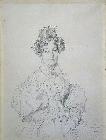 Madame Desire Raoul-Rochette, born Antoinette-Claude Houdon, 1830 | Ingres | Painting Reproduction