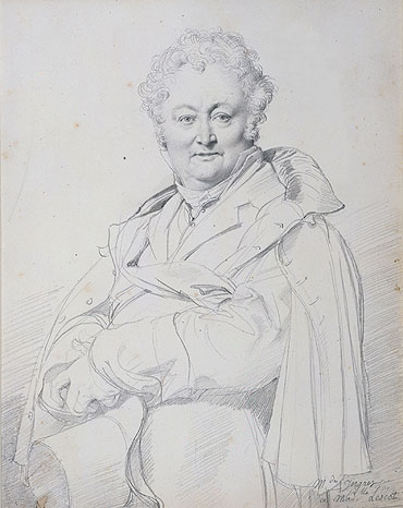 Portrait of Guillaume Guillon Lethiere, n.d. | Ingres | Painting Reproduction