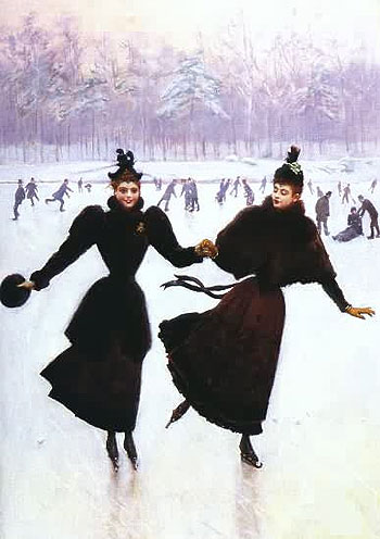 Women Skating, Undated | Jean Beraud | Gemälde Reproduktion