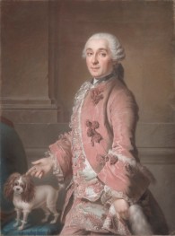 Portrait of a Man and His Dog | Jean Etienne Liotard | Painting Reproduction