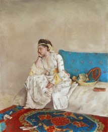 Woman in Turkish Dress, Seated on a Sofa | Jean Etienne Liotard | Painting Reproduction