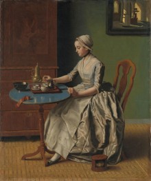A Dutch Girl at Breakfast | Jean Etienne Liotard | Painting Reproduction