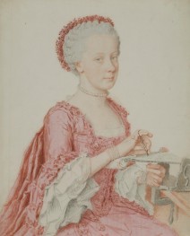 Porträt von Maria Amalia, Erzherzogin von Österreich | Jean Etienne Liotard | Gemälde Reproduktion