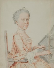 Portrait of Maria Josepha, Archduchess of Austria | Jean Etienne Liotard | Painting Reproduction