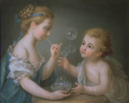 Children Playing with Soap Bubbles | Jean Etienne Liotard | Painting Reproduction