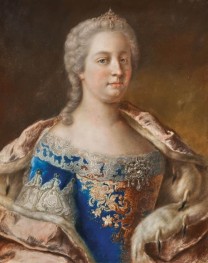 Porträt der Kaiserin Maria Theresia als Königin von Böhmen und Ungarn | Jean Etienne Liotard | Gemälde Reproduktion