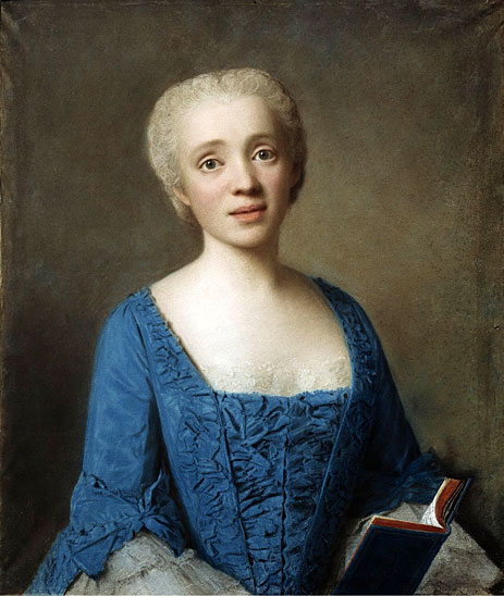 Portrait of Marie-Rose de Larlan de Kercadio de Rochefort Marquise des Netumieres, 1750 | Jean Etienne Liotard | Gemälde Reproduktion