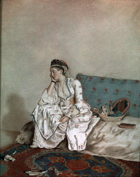 Portrait of Mary Gunning Countess of Coventry, 1749 | Jean Etienne Liotard | Gemälde Reproduktion