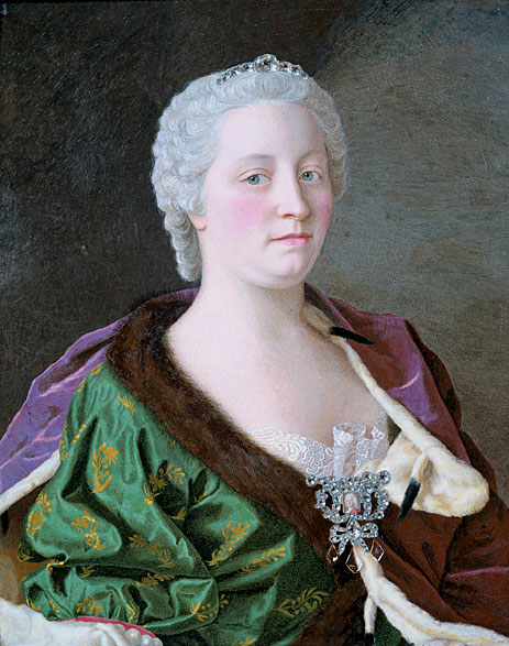Portrait of Maria Theresia, 1747 | Jean Etienne Liotard | Gemälde Reproduktion