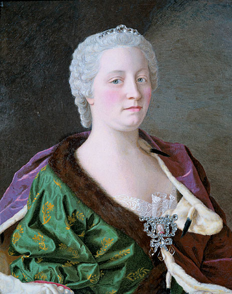 Portrait of Maria Theresia, 1747 by Jean Etienne Liotard | Painting Reproduction