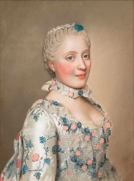 Portrait of Marie Josephe van Saksen dauphine van Frankrijk, c.1749/50 | Jean Etienne Liotard | Painting Reproduction