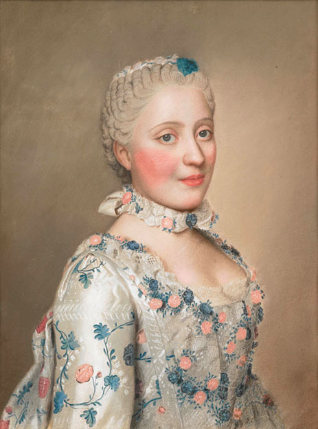 Portrait of Marie Josephe van Saksen dauphine van ..., c.1749/50 by Jean Etienne Liotard | Painting Reproduction