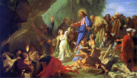 The Resurrection of Lazarus, 1706 | Jean-Baptiste Jouvenet | Gemälde Reproduktion