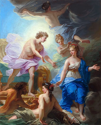 Apollo on his Chariot is Presented to Thetys, c.1700 | Jean-Baptiste Jouvenet | Painting Reproduction