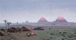 The First Kiss of the Sun (The Pyramids) | Gerome | Painting Reproduction