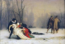 At the End of the Masked Ball, 1867 by Gerome | Painting Reproduction
