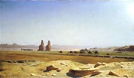 The Plain of Thebes in Upper Egypt, 1857 von Gerome | Gemälde-Reproduktion