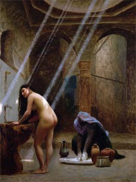 The Moorish Bath, undated von Gerome | Gemälde-Reproduktion