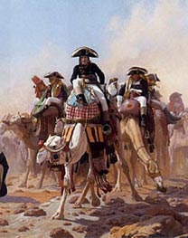 Napoleon and His General Military Staff in Egypt (Detail), 1867 by Gerome | Painting Reproduction