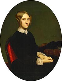 Portrait of a Woman, 1850 by Gerome | Painting Reproduction