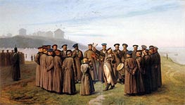 Recreation in a Russian Camp. Remembering Moldavia, 1855 von Gerome | Gemälde-Reproduktion