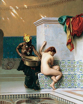Moorish Bath, Two Women (Turkish Bath), 1870 | Gerome | Gemälde Reproduktion