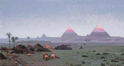 The First Kiss of the Sun (The Pyramids), n.d. | Gerome | Gemälde Reproduktion