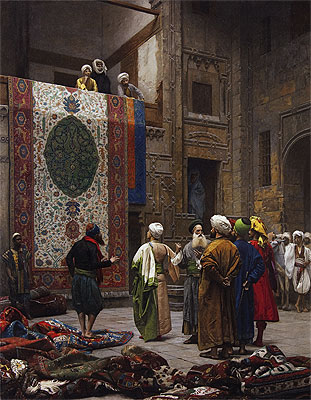 The Carpet Merchant, c.1887 | Gerome | Painting Reproduction