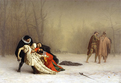 The Duel After the Masquerade, c.1857/59 | Gerome | Gemälde Reproduktion