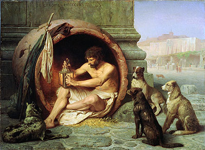 Diogenes, 1860 | Gerome | Gemälde Reproduktion