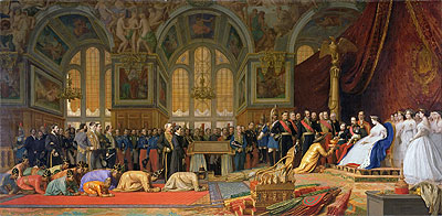 The Reception of Siamese Ambassadors by Emperor Napoleon III at the Palace of Fontainebleau, 1861 | Gerome | Gemälde Reproduktion