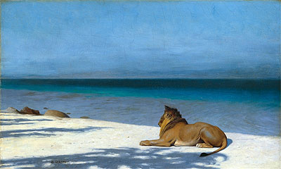 Einsamkeit, 1890 von Gerome | Gemälde-Reproduktion