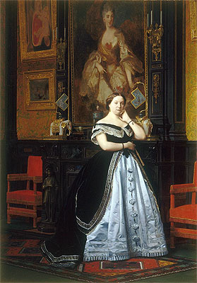Baronin Nathaniel de Rothschild, 1866 von Gerome | Gemälde-Reproduktion