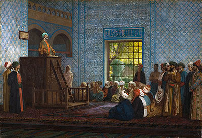 Predigt in der Moschee, 1903 von Gerome | Gemälde-Reproduktion