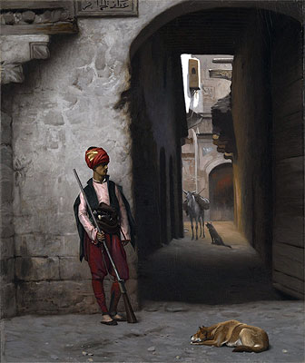 Die Wache, 1889 von Gerome | Gemälde-Reproduktion